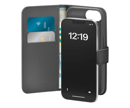 Etui / obudowa na smartfona Puro Booklet Case z klapką i portfelem do iPhone 16e - czarne